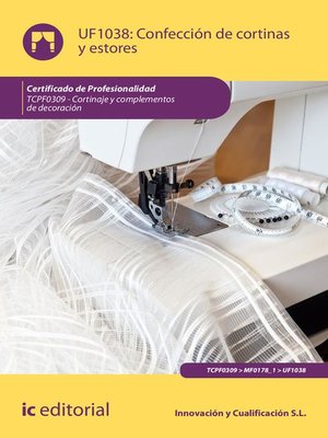 cover image of Confección de cortinas y estores. TCPF0309
